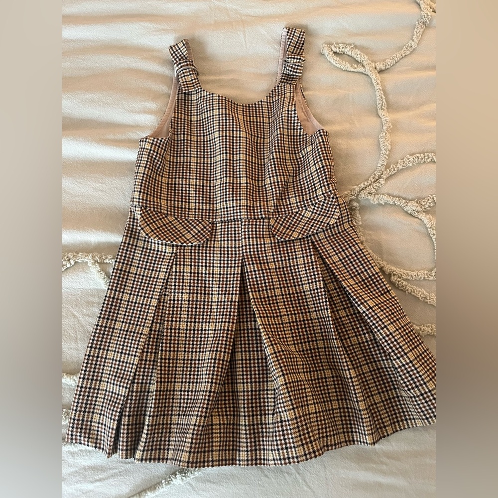Zara Checkered Pattern Dress - Black, White, Yellow
